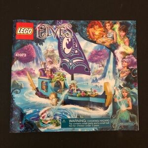 Lego Elves 41073 Nadia’s Epic Adventure Ship Manual Only